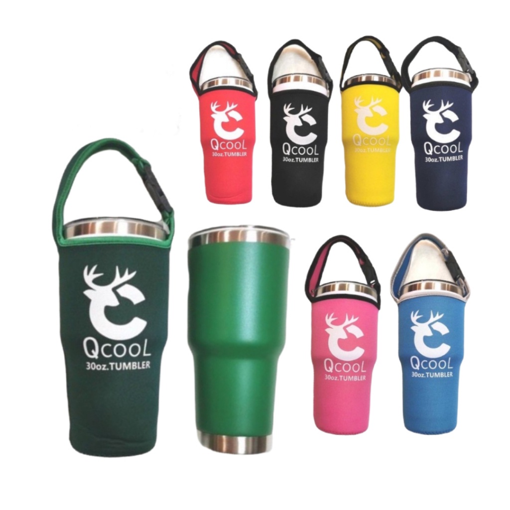 QCOOL ถุงใส่แก้วสแตนเลส ขนาด 30 ออนซ์ สีสวยมาก