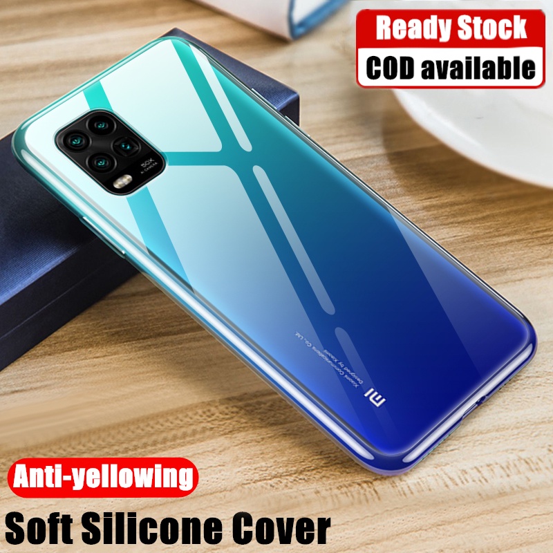 สําหรับ Xiaomi Mi 10 Lite 5G Slim Soft Clear Silicon ยาง Scratch-Resistant CP Jelly กรณีคริสตัล Anti