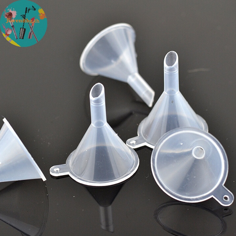 RENBG 10PCS พลาสติกขนาดเล็กน่ารักสําหรับ Diffuser ขวด Liquid ช่องทางน้ํามัน Lab TH