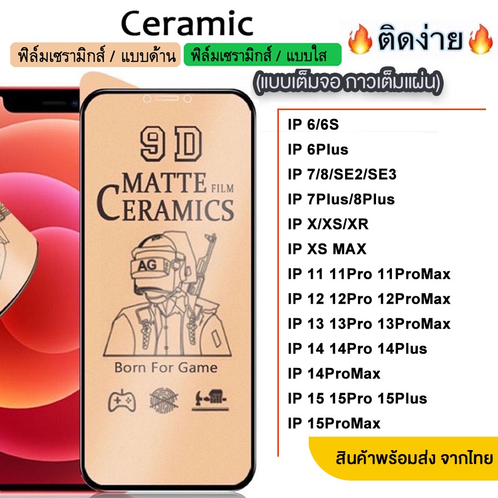 ฟิล์มกันรอย สำหรับ iPhone 15 15Pro 15Plus 15Promax 14 13 12 11 Pro Promax Plus X Xr Xs Max 6 6S 7 8 Se2 SE3 7Plus 015 ราคา ถูกที่สุด ดีลบีเคเค