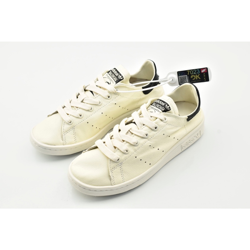 Balenciaga x Adidas Stan Smith Leather "white/black" sneakers casual board shoes for men &amp; women