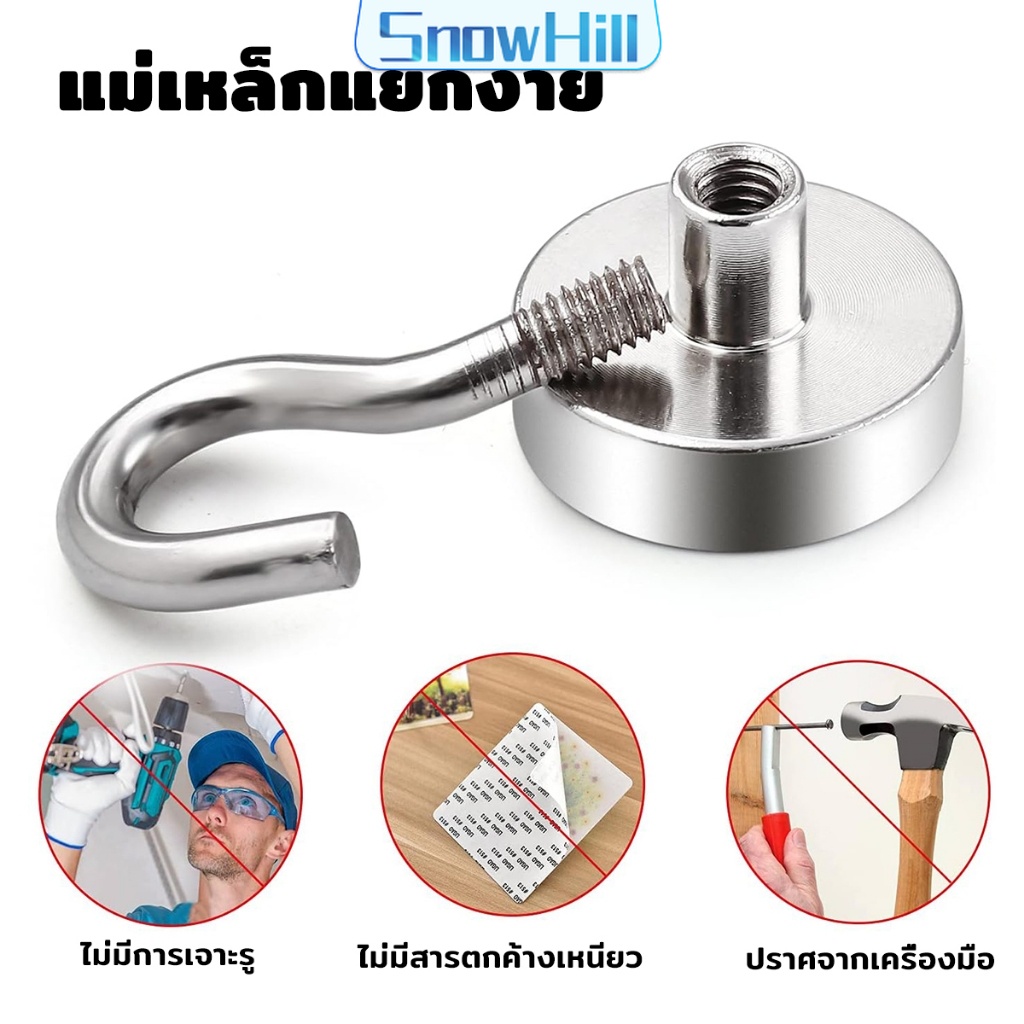 S.H ตะขอแม่เหล็ก ใช้เกี่ยว ที่แขวนของ  Magnetic Hooks ราคา ถูกที่สุด ดีลบีเคเค แกลเลอรีภาพที่ 7