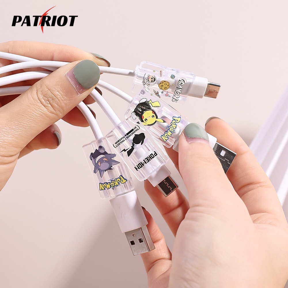 [PATRIO] ตัวถนอมสายชาร์จ ลายการ์ตูนน่ารัก กันงอ สําหรับ iPhone Android Type-c