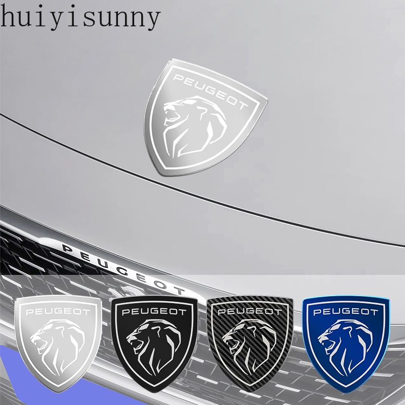 Hys สติกเกอร์โลหะ รูปสัญลักษณ์ สําหรับติดฝากระโปรงหน้า หลังรถยนต์ Peugeot 307 206 308 207 406 407 408 508 3008