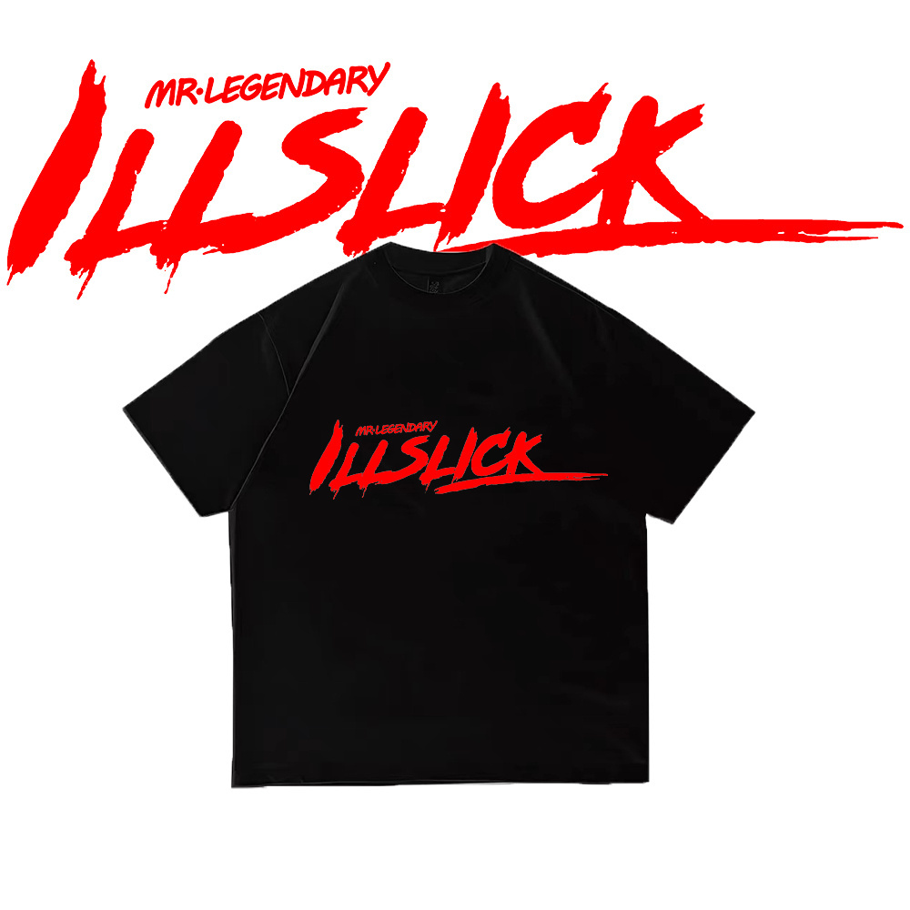 [ใหม่] แฟชั่น ILLSLICK  T-Shirt เสื้อยืด hiptrack พิมพ์ลาย
