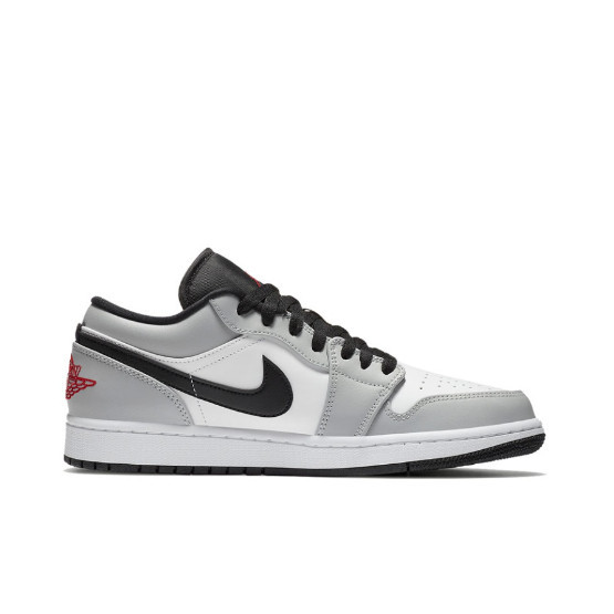 ของแท้ 100 % Nike Air Jordan 1 Low Light Smoke Grey 553558-030 สีเทา รองเท้า สำหรับขาย