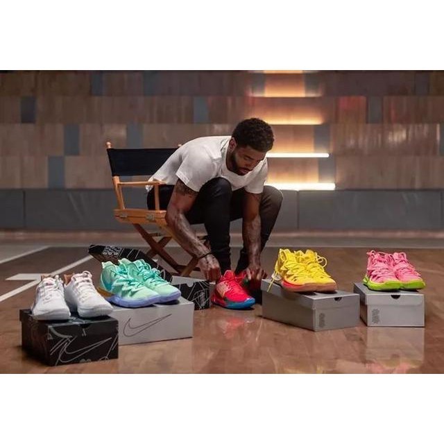 Nike x Spongebob Squarepants Kyrie 5 Men Basketball Shoes  Fashion Sneakers Ready Stock แฟชั่น