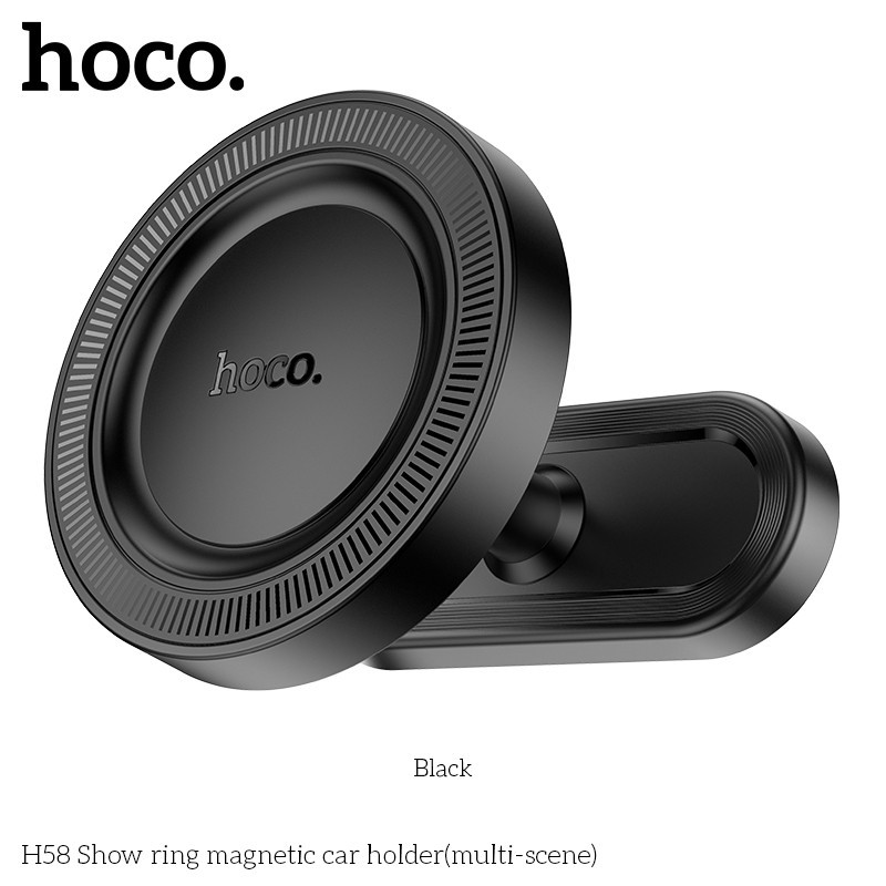 ที่วางโทรศัพท์แม่เหล็ก HOCO H58 สีดำ  ติดตั้งง่าย