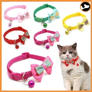 PETStar1ปลอกคอแมว ปลอกคอ ติดกระดิ่ง แบบปรับขนาดได้ สำหรับสัตว์เลี้ยง แมว พร้อมกระดิ่ง น่ารัก ปลอกคอสัตว์เลี้ยง ปลอกคอสุน