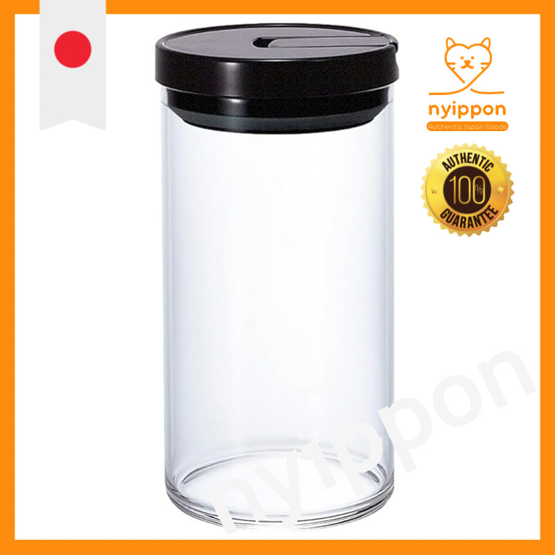 HARIO Coffee Canister L Black MCNR-300-B