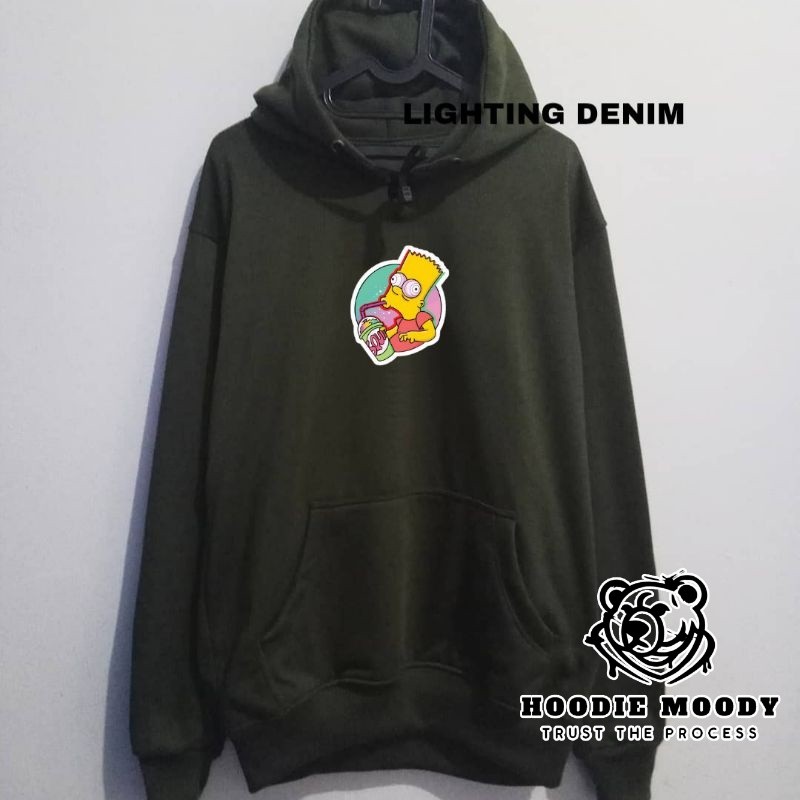 ผู้ชาย HOODIE SWETER DISTRO SIMPSONS ORIGINAL OVERSIZE SWETER ผู้ชาย HOODIE AESTHETIC HOODIE