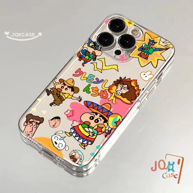 นักเรียน เคส ชินจัง สำหรับ Samsung A06 A12 A55 A03 A32 A03s A11 A05 A30 A05S A13 A50 A51 A52 A15 A35 A14 A02s A20 A10s - รูปที่ 2