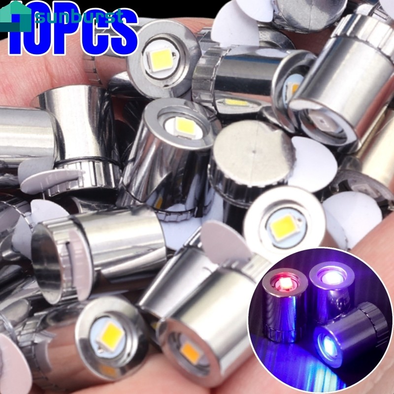 10 ชิ้น Mini LED หลอดไฟขนาดเล็ก - DIY ไฟที่มีสีสันตกแต่ง - Miniature Handcraft Lightingtiny - แบตเตอรี่ดําเนินการหลอดไฟ - Camping ไฟฉายหลอดไฟ - สําหรับฐาน Wick โคมไฟ