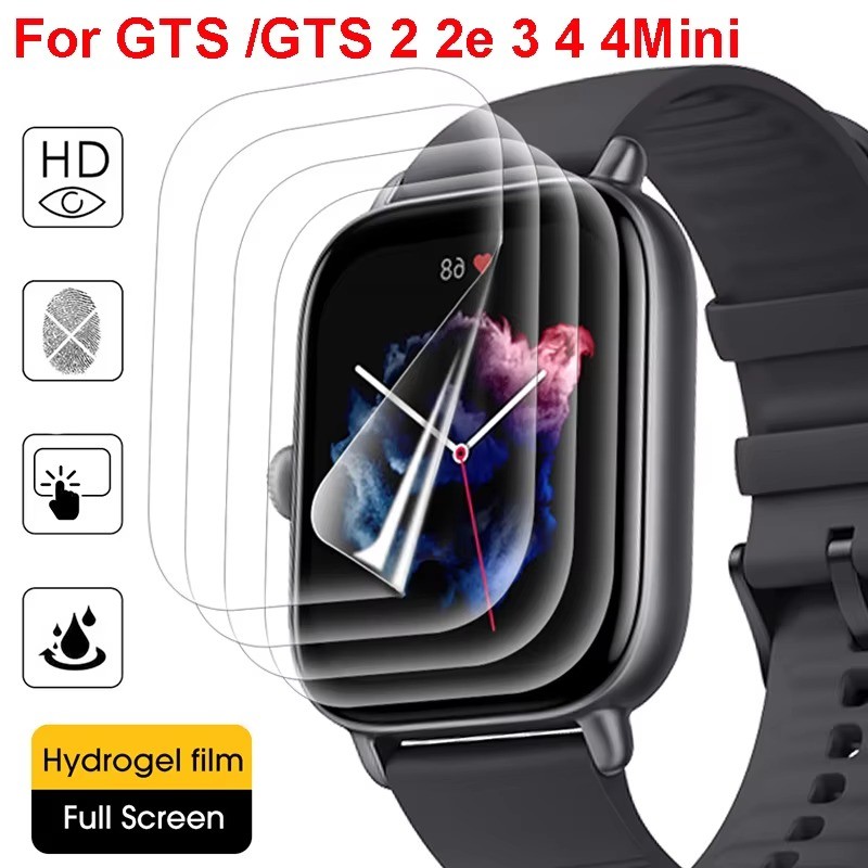 ฟิล์มป้องกันสําหรับ Amazfit GTS 4 GTS4 Mini ฝาครอบป้องกัน TPU ป้องกันหน้าจอสําหรับ Huami Amazfit GTS