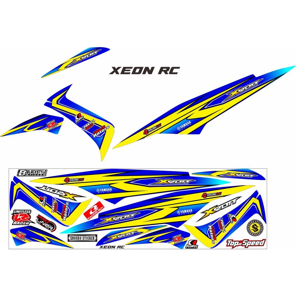 Xeon Rc STICKER / Xeon คาร์บูเรเตอร์ Automatic Motorcycle Striping MOTIF Variations / Xeon Rc OLD Mo