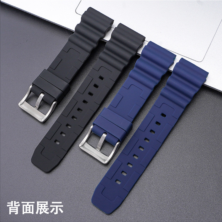 ซิลิโคนกันน้ําสายนาฬิกายาง 20 มม.22 มม.สําหรับ SEIKO 5 Diver TUNA SKX007 SRPD63K1 SKX009 Diver ดําน้ํานาฬิกาเปลี่ยนสายรัดข้อมือผู้หญิงผู้ชายสร้อยข้อมือ