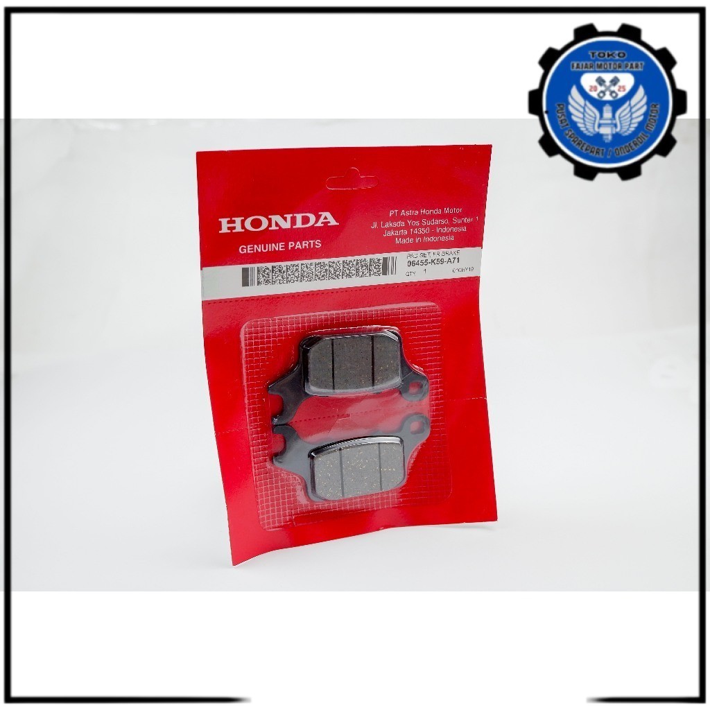 ผ้าดิสเบรค Honda Vario 125 LED Vario 150 K59 ดั้งเดิม - Vario 150 K59-A11