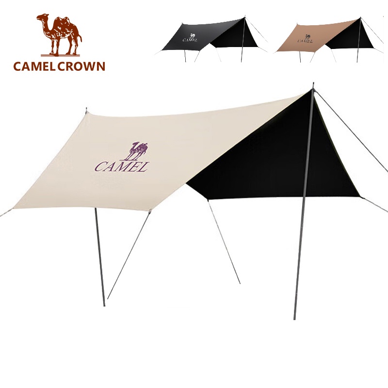 CAMEL CROWN ม่านบังแดดไวนิล กันฝน ขนาดใหญ่ สําหรับตั้งแคมป์กลางแจ้งกันสาด
