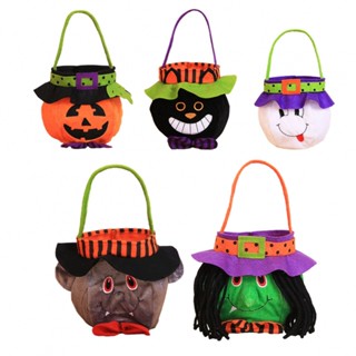 New Arrival~Halloween Bag 16*25 Cm Golden Velvet Halloween Kids Trick Treat Tote Bags