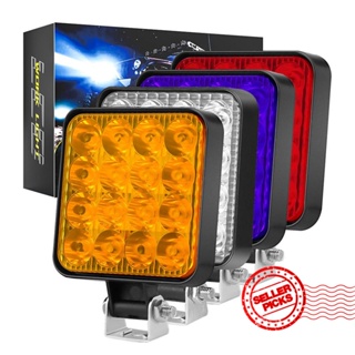 ไฟตัดหมอก LED 4X4 OffRoad MINI 48W 16SMD 12V สําหรับรถยนต์ รถบรรทุก Z1C0 1 ชิ้น