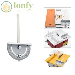 Lonfy ไม้บรรทัดวัดมุมโต๊ะเลื่อยวงเดือน ไม้บรรทัด โลหะ ขนาดเล็ก สําหรับงานไม้ DIY