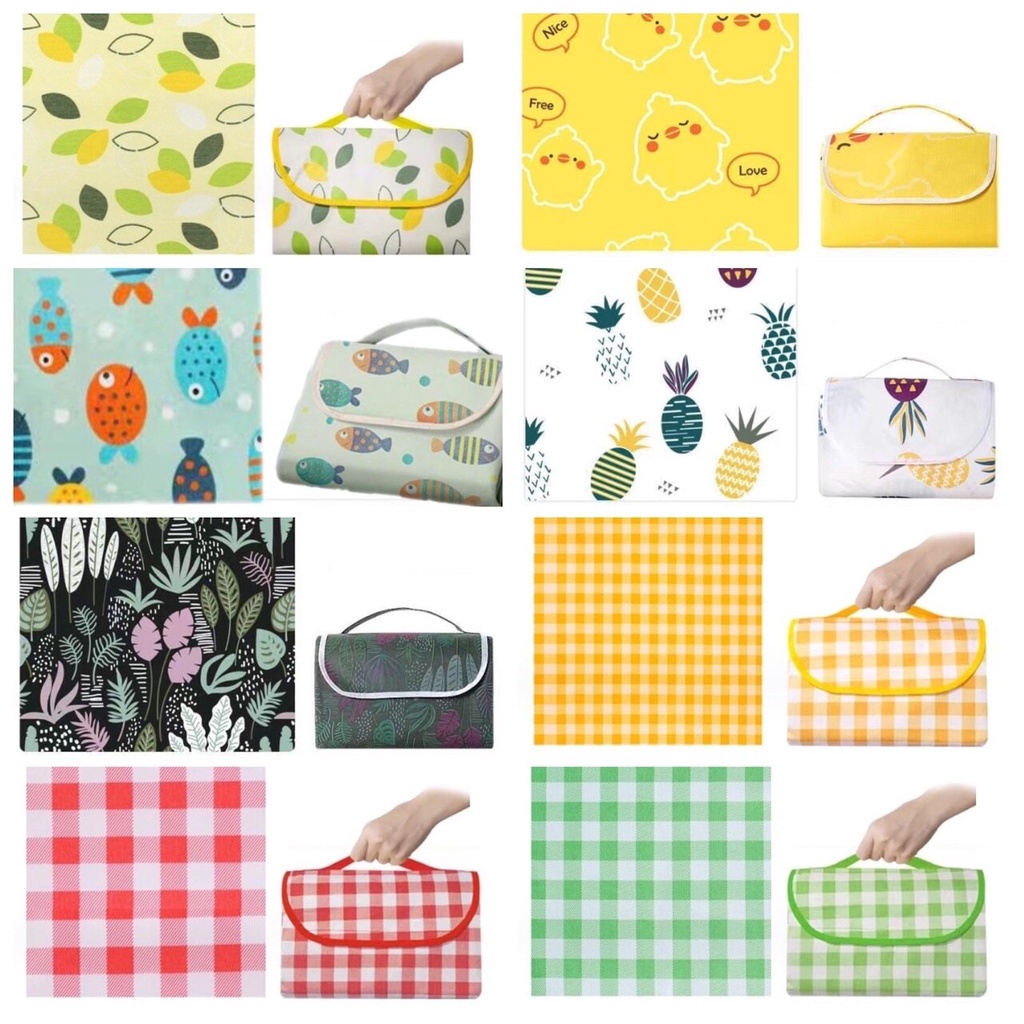 💥 เสื่อ พับได้ เสื่อปิคนิค เสื่อชายหาด กันน้ำ หนาทนทาน ปูพื้น ขนาด 150x100 ซม. พกพาสะดวก 💥 - รูปที่ 2