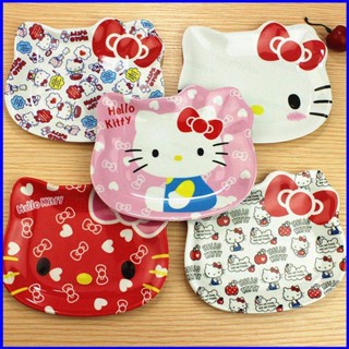 Gp1 Hello KITTY จานเมลามีน ลายการ์ตูนแมว สไตล์ญี่ปุ่นและเกาหลี สําหรับเด็ก PG1