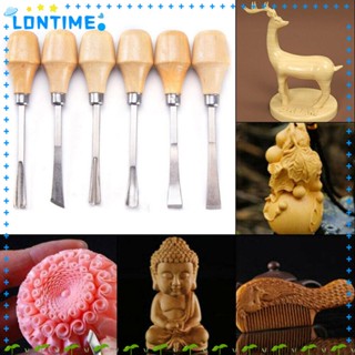 Lontime เครื่องมือสิ่วแกะสลักไม้ แบบแมนนวล DIY สําหรับช่างไม้