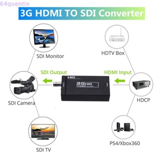 Quentin อะแดปเตอร์แปลง HDMI เป็น SDI 3G HDMI เป็น SDI ปลั๊กแอนด์เพลย์ 3G SDI สําหรับโปรเจคเตอร์ HDTV TV