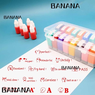 Banana1 แสตมป์ตราประทับ ลายการ์ตูนภาษาอังกฤษ เหมาะกับการเรียนการสอน สําหรับเด็ก