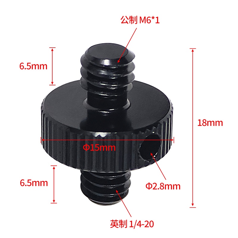 Feichao อะแดปเตอร์สกรูกล้อง ตัวผู้ เป็นตัวผู้ 1/4 นิ้ว เป็น M6 M8 M10 นิ้ว ปลดเร็ว สําหรับกระจกมองหลังรถจักรยานยนต์ Dslr