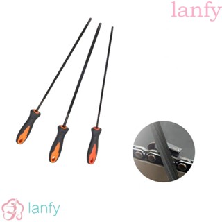 Lanfy ตะไบขัดเลื่อยโซ่ เหล็ก ทรงกลม ขนาด 4 มม. 4.8 มม. 5.5 มม. สําหรับงานไม้