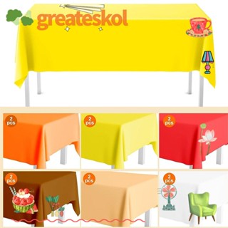 Greateskol ผ้าปูโต๊ะ PEVA 6 สี กันความร้อน ใช้ง่าย 54 X 72 นิ้ว 12 ชิ้น สําหรับปาร์ตี้ งานแต่งงาน