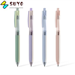 Suyo ปากกาเจลลูกลื่น 0.5 มม. สีดํา 4 ชิ้น สําหรับสํานักงาน