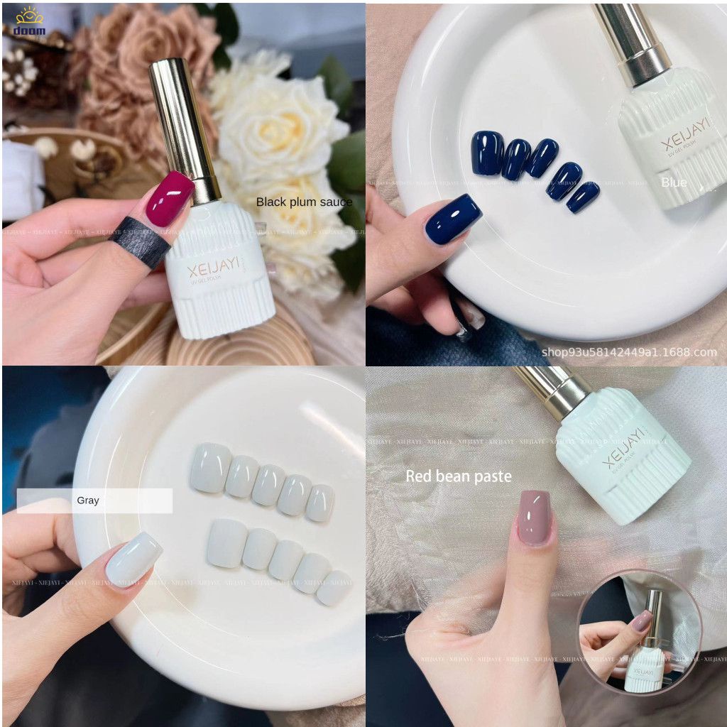 สีเจล ยาทาเล็บเจล นมขาว สีแดง เจลทาเล็บความอิ่มตัวสูง สีพาสเทล เล็บเจล ยาทาเล็บ ง่ายต่อการทาเล็บเจล XEIJAYI
 【doom】