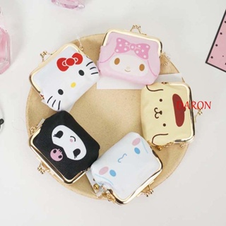 Daron กระเป๋าสตางค์ กระเป๋าใส่เหรียญ ขนาดเล็ก ลาย Cinnamoroll Kuromi Kawaii ของขวัญ สําหรับผู้หญิง