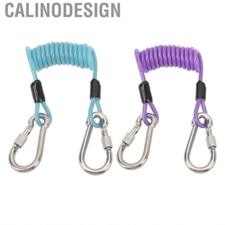 Calinodesign Scuba Diving Lanyard 304 Stainless Steel Reusable With Buckle Underwater   Lost Rope for Cameras Dive Lights