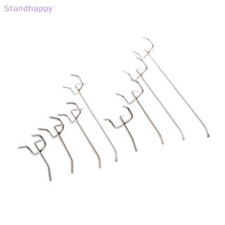 Standhappy ใหม่ ตะขอขาตั้งกล้อง 5 ชิ้น สําหรับ Pegboard Hardware Hook Assortment Stationary Shop Supermarket Shelf Home Storage Buckle Organizer