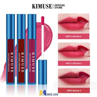 Kimuse Peel Off Lip ยาวนานและกันน้ำ Peel Off Pink Lip Stain Tattoo ลิปสติก Tint Make Up MOLISA