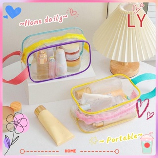 Ly กระเป๋าเครื่องสําอาง PVC แบบใส แฟชั่น