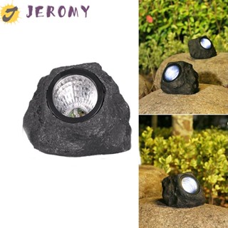 Jeromy โคมไฟสปอตไลท์ LED พลังงานแสงอาทิตย์ ประหยัดพลังงาน กันน้ํา สําหรับตกแต่งสนามหญ้า