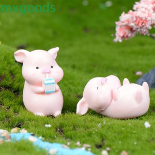 Mxgoods ฟิกเกอร์การ์ตูนหมูมอส สําหรับตกแต่งสวน