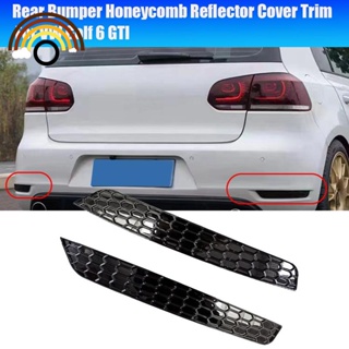 สติกเกอร์สะท้อนแสง ติดกันชนหลัง ลายรังผึ้ง อะไหล่อุปกรณ์เสริม สําหรับ VW Golf 6 GTI 1 คู่