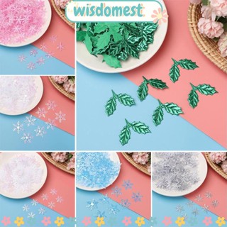 Wisdomest กลิตเตอร์ ลายเกล็ดหิมะ สําหรับตกแต่งปาร์ตี้คริสต์มาส งานแต่งงาน 100 200 300 ชิ้น