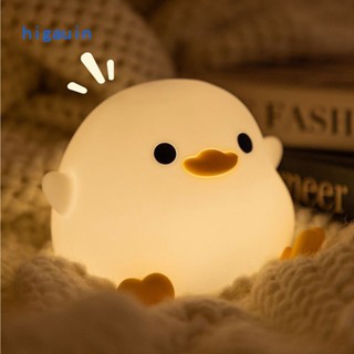 Kawaii โคมไฟข้างเตียง LED ซิลิโคน หรี่แสงได้ พร้อมตัวจับเวลา สําหรับเด็ก