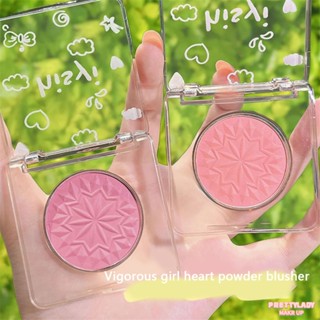 HISYI Monochrome Blush Palette สร้างธรรมชาติ Silky และ Brightened Face กันน้ำ Matte และฉูดฉาดสี 1pcs เครื่องสำอาง Cheek Rouge Face Blusher Face Contouring ♥ Dare to be Beautiful