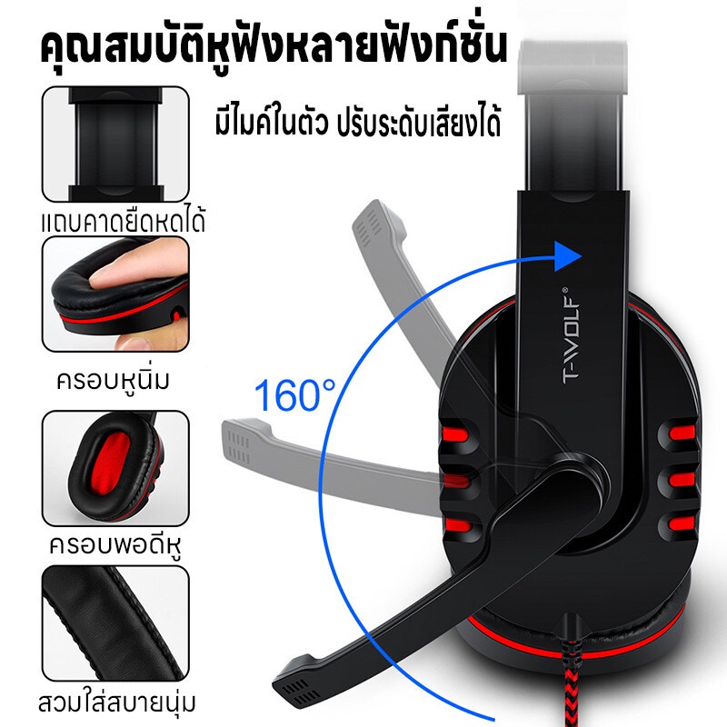 ชุดคีย์บอร์ด+หรูฟังแบบครอบ+เม้าส์+แผ่นรองเม้าส์ 4 IN 1 ชุดเกมส์มิ่ง สำหรับเล่นเกมส์ หลายฟังชั่น ชุดอุปกรณ์เสริม