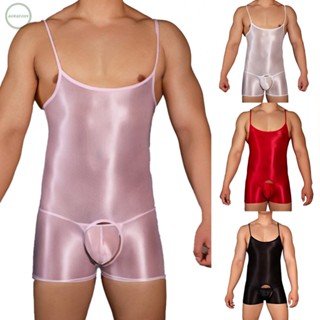 GORGEOUS~Boxershorts Jockstrap Men Open Shiny Shorts Spaghetti Strap Transparent