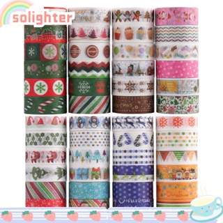 Solighter ใหม่ เทปวาชิ ลายหัวใจ สําหรับตกแต่งสมุดภาพ DIY 24 ชิ้น ต่อชุด