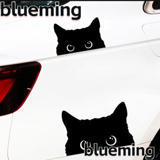 Blueming2 สติกเกอร์ PET ลายแมว มีกาวในตัว อุปกรณ์เสริม สําหรับตกแต่งรถยนต์